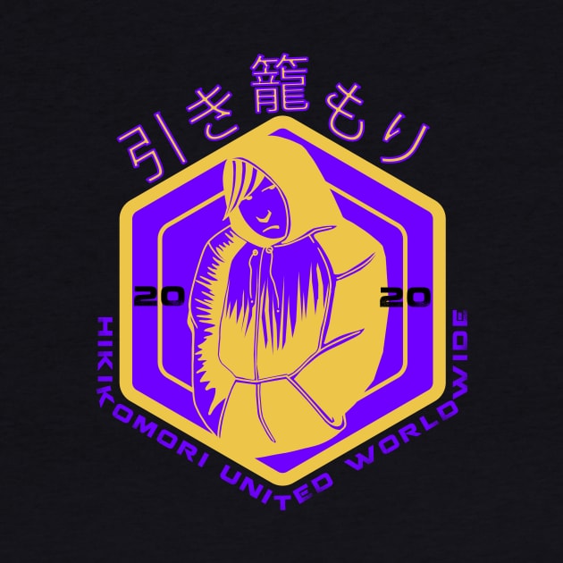 HIKIKOMORI UNITED WORLDWIDE by KARMADESIGNER T-SHIRT SHOP